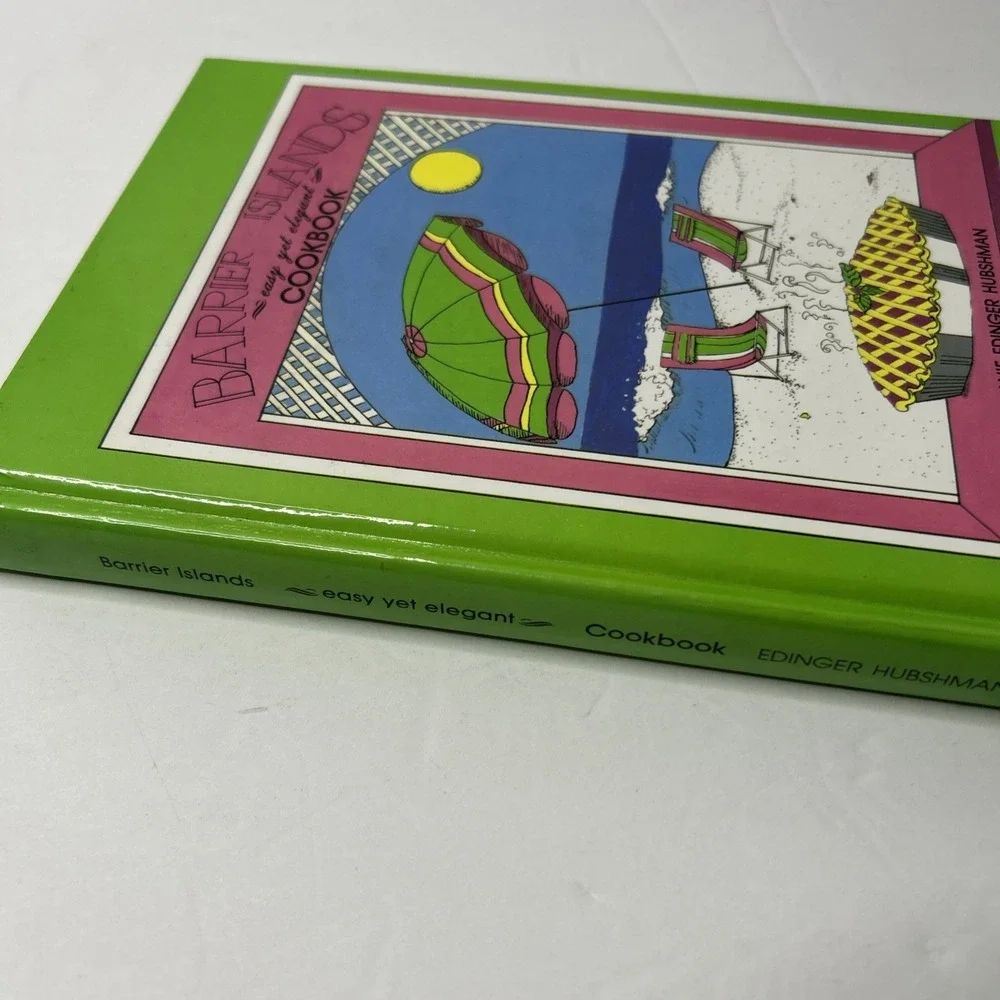 Rare Vntg Barrier Islands Easy Yet Elegant Cookbook Janie Edinger Hubshman Book